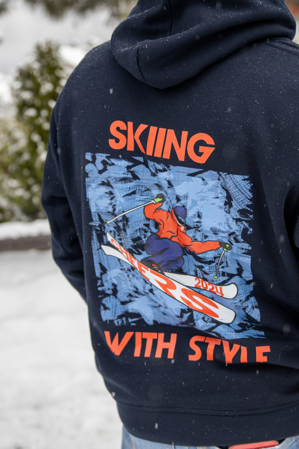 Skiing with Style hoodies
